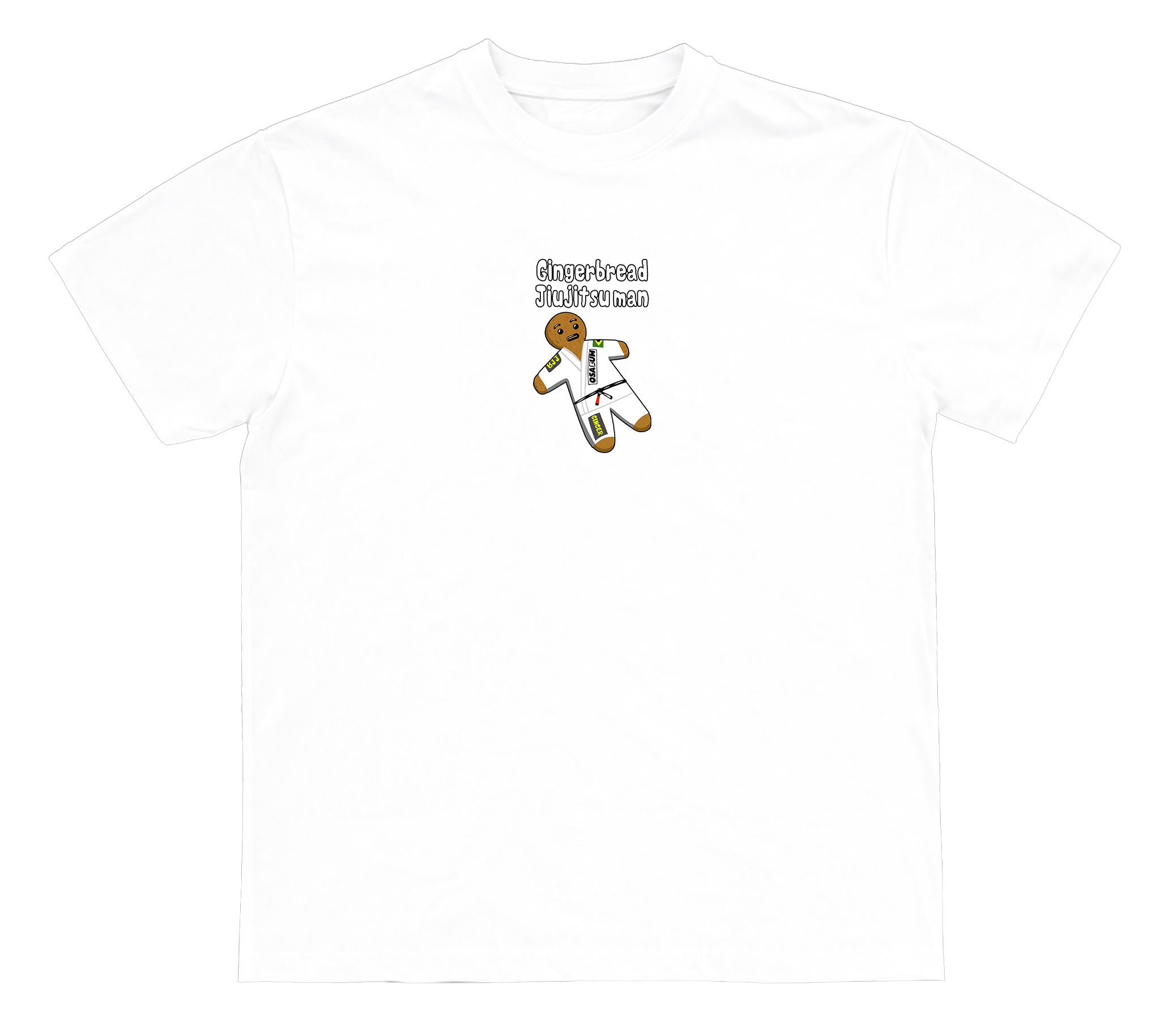 Gingerbread Jiujitsu man T-shirt