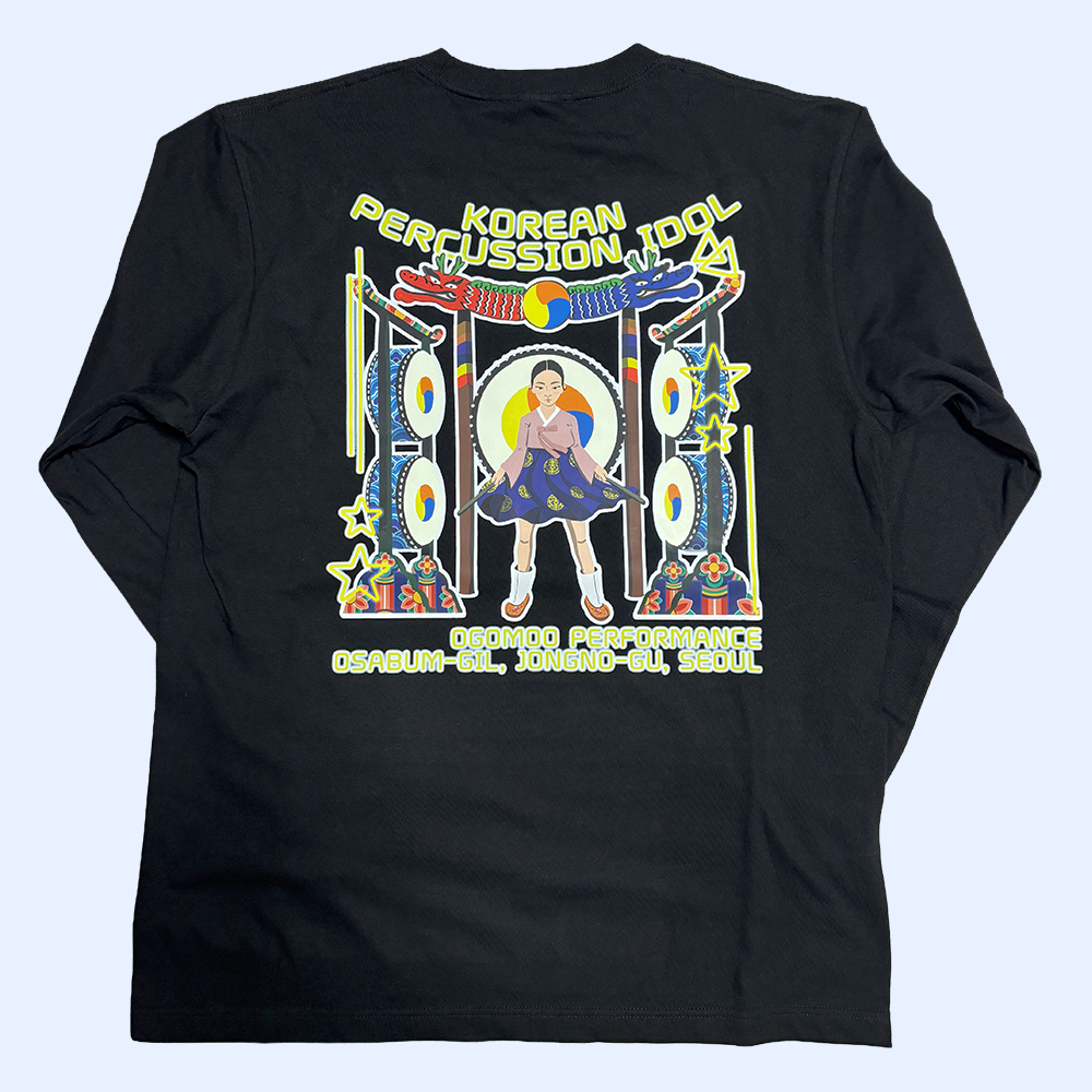 Korean percussion performance long sleeve