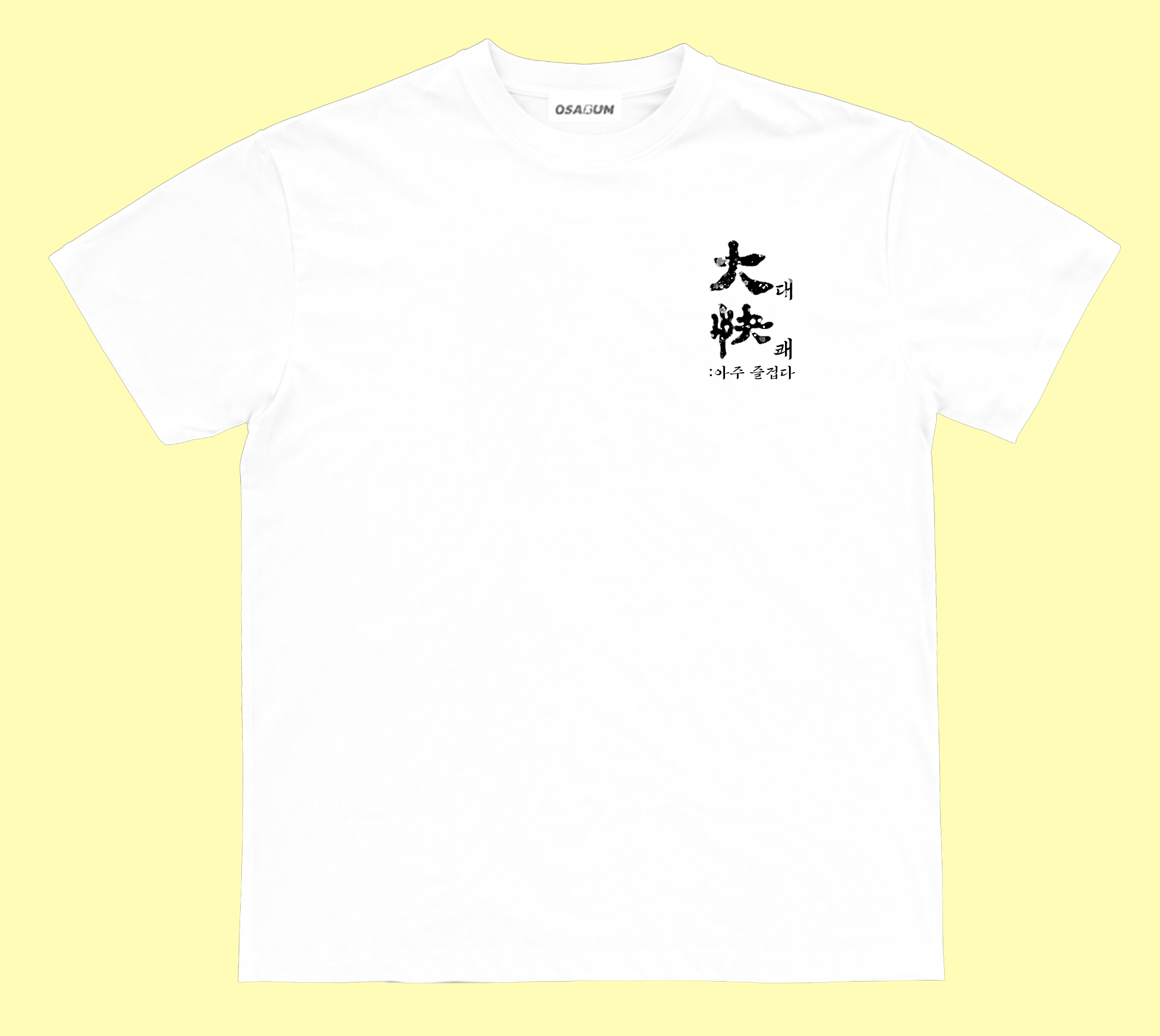 Ssireum / Taekkyeon Folk Painting T-Shirt(only white)
